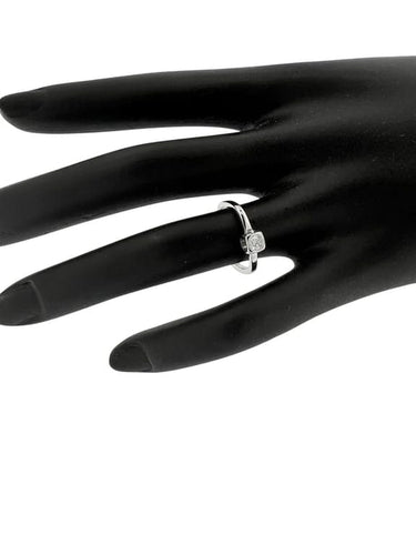 Bague 52.5 Dinh Van - Bague cube en or blanc 18 carats et diamant 58 Facettes