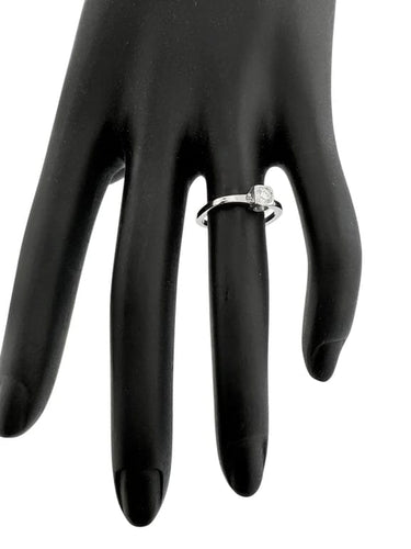 Bague 52.5 Dinh Van - Bague cube en or blanc 18 carats et diamant 58 Facettes