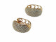 Boucles d'oreilles Créoles en or rose 18 carats avec diamants naturels 58 Facettes
