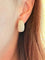 Boucles d'oreilles Créoles en or rose 18 carats avec diamants naturels 58 Facettes