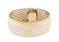 Bracelet Bracelet manchette Art déco en triple or 18 carats 58 Facettes