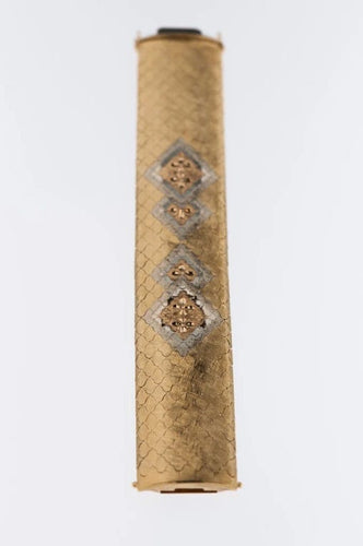 Bracelet Bracelet manchette Art déco en triple or 18 carats 58 Facettes