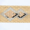 Bracelet Bracelet manchette Art déco en triple or 18 carats 58 Facettes