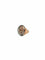 Bague 56 Bague dôme italienne en or blanc et or rose 18 carats avec diamants 58 Facettes