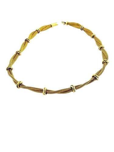 Bracelet Ensemble italien - Collier et bracelet en maille en or 18 carats 58 Facettes