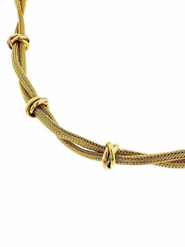 Bracelet Ensemble italien - Collier et bracelet en maille en or 18 carats 58 Facettes