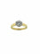 Bague 54 Bague solitaire en or jaune et blanc 18 carats avec diamant 1,30 ct 58 Facettes