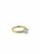 Bague 54 Bague solitaire en or jaune et blanc 18 carats avec diamant 1,30 ct 58 Facettes
