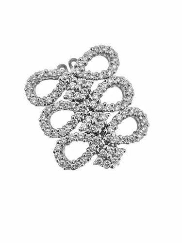Bracelet Bracelet en or blanc 18 carats serti de 800 diamants naturels 58 Facettes