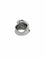 Bague 49 Bague italienne en or blanc 18 carats avec diamants noirs et blancs 58 Facettes
