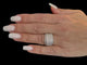 Bague 53.5 Bague en or blanc 18 carats avec diamant 1,50 ct 58 Facettes