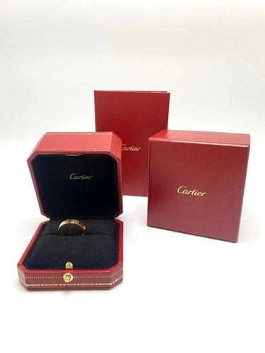 Bague 56 Cartier Love - Bague petit modèle en or 18k et diamant 58 Facettes