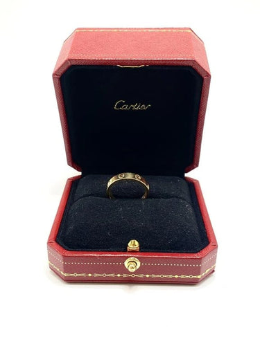 Bague 56 Cartier Love - Bague petit modèle en or 18k et diamant 58 Facettes