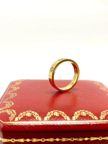 Bague 56 Cartier Love - Bague petit modèle en or 18k et diamant 58 Facettes