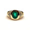 Bague 51 Bague en or jaune 18 carats avec émeraude 1,30 ct et diamants 58 Facettes BO/260011