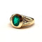 Bague 51 Bague en or jaune 18 carats avec émeraude 1,30 ct et diamants 58 Facettes BO/260011