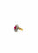 Bague 54 Bague en or jaune 18k avec rubis synthétique et 10 diamants 58 Facettes