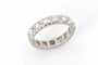 Bague 54 Bague en or blanc 18 carats sertie de diamants 58 Facettes