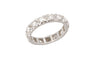 Bague 54 Bague en or blanc 18 carats sertie de diamants 58 Facettes