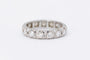 Bague 54 Bague en or blanc 18 carats sertie de diamants 58 Facettes