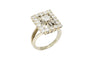 Bague 54 Bague vintage en or blanc avec diamants taille ancienne 58 Facettes