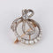 Broche Broche nœud - Diamants en or jaune et or blanc 18 ct 58 Facettes 1