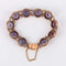 Bracelet Bracelet ligne de pierres en or jaune 14 ct et améthystes 58 Facettes 1