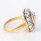 Bague 54 Bague rétro en or jaune 18 ct, perle et diamants 58 Facettes 1