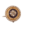 Broche Broche fleur en or jaune avec améthyste, perles et diamants 58 Facettes 1