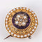 Broche Broche fleur en or jaune avec améthyste, perles et diamants 58 Facettes 1