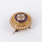 Broche Broche fleur en or jaune avec améthyste, perles et diamants 58 Facettes 1