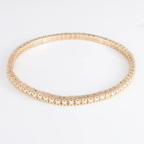 Bracelet Bracelet rivière en or jaune 18 ct et diamants 58 Facettes 1