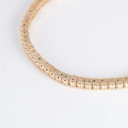 Bracelet Bracelet rivière en or jaune 18 ct et diamants 58 Facettes 1