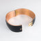 Bracelet Manchette et broche de deuil en or rose 14 ct, émail noir et diamants 58 Facettes 1