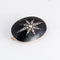 Bracelet Manchette et broche de deuil en or rose 14 ct, émail noir et diamants 58 Facettes 1