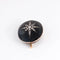 Bracelet Manchette et broche de deuil en or rose 14 ct, émail noir et diamants 58 Facettes 1