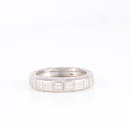 Bague 52 Chopard Ice Cube - Alliance en or blanc 18 ct et diamant 58 Facettes 1