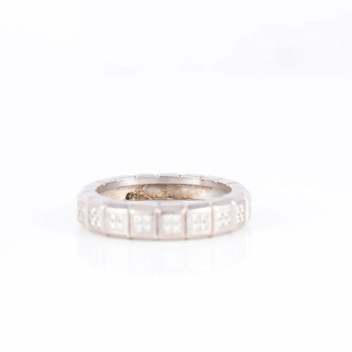 Bague 52 Chopard Ice Cube - Alliance en or blanc 18 ct et diamant 58 Facettes 1