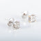 Boucles d'oreilles Clous d'oreilles - Diamants taille princesse en or blanc 18 carats 58 Facettes 220321