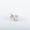 Boucles d'oreilles Clous d'oreilles - Diamants taille princesse en or blanc 18 carats 58 Facettes 220321