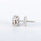 Boucles d'oreilles Clous d'oreilles - Diamants taille princesse en or blanc 18 carats 58 Facettes 220321