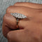 Bague 56 Bague marquise ancienne en or jaune 750 et diamants 58 Facettes