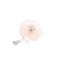 Broche Broche hibiscus en or blanc 14K, quartz rose et diamants 58 Facettes 220330