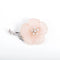 Broche Broche hibiscus en or blanc 14K, quartz rose et diamants 58 Facettes 220330