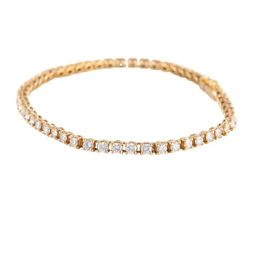 Bracelet Bracelet rivière en or jaune 750 et diamants 58 Facettes 220409