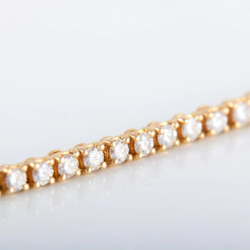 Bracelet Bracelet rivière en or jaune 750 et diamants 58 Facettes 220409