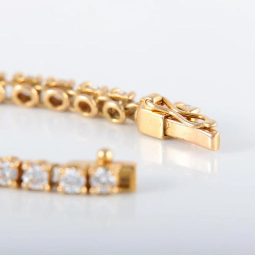Bracelet Bracelet rivière en or jaune 750 et diamants 58 Facettes 220409
