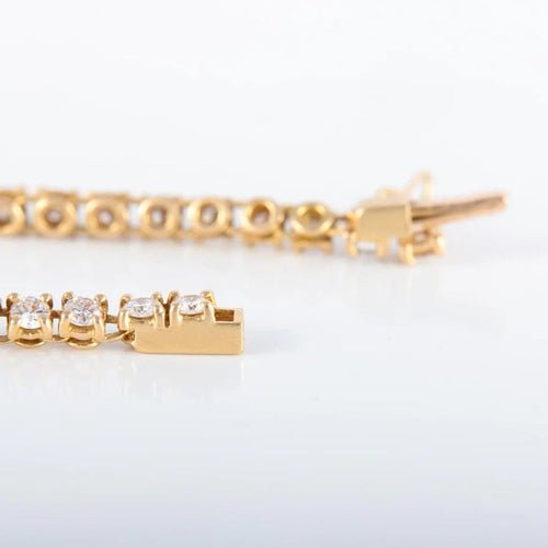 Bracelet Bracelet rivière en or jaune 750 et diamants 58 Facettes 220409
