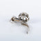 Boucles d'oreilles Boucles d'oreilles dormeuses en or blanc 750 ornées de diamants 58 Facettes 220393
