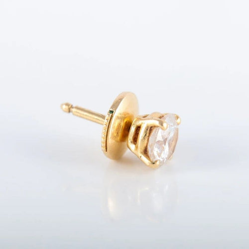 Boucles d'oreilles Clous d’oreilles en or jaune 750 et diamants 1,40 ct 58 Facettes 220425